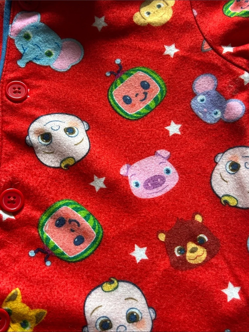 CocoMelon Fleece Pajama Set - Cozy Two-Piece Sleepwear